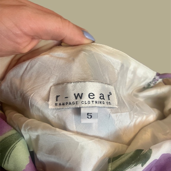 Vintage Rampage Slip Dress: Short and Sweet with Shades of Purple & Green - Picture 5 of 5